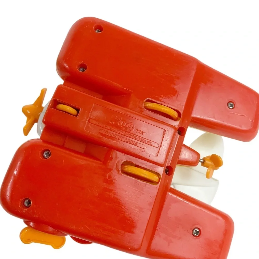 Vintage Illco Sesame Street Big Bird Wind-Up Pontoon Plane – Works! - Picture 4 of 6